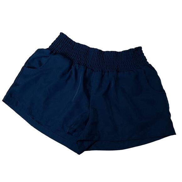 Threads 4 Thought Black Smocked Waist Pull on Shorts - Picture 1 of 4